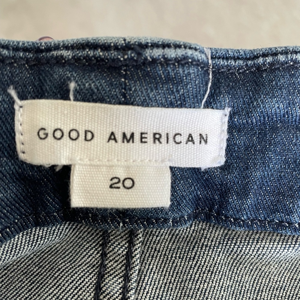 Good American Good Legs Skinny Jeans, worn and washed once. Size 20.